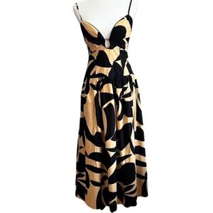 Mon Renn | Dresses | Mon Renn Fresco Cocoa Embroidered Smocked Back  Sleeveless Midi Dress Medium Nwt | Poshmark